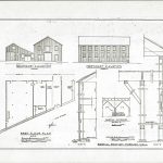 Architectural drawing of the Barns at Cooper Molera from the Cooper Molera Archives 