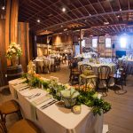 Inside the Barns for a wedding reception