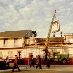 Removing parapet during CA state parks 1979 renovations